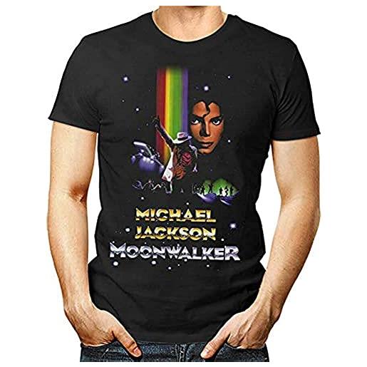stepmother of moonwalker t shirt michael jackson smooth criminal gift thriller bad man black camicie e t-shirt(x-large)