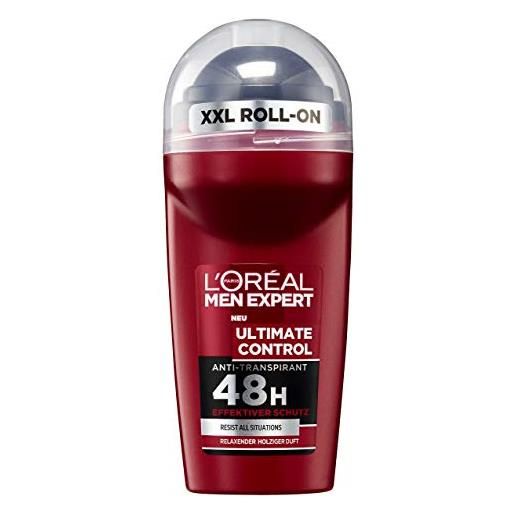 L'Oréal Paris men expert l' oréal men expert deo roll on ultimate control, confezione da 6 (6 x 50 ml)
