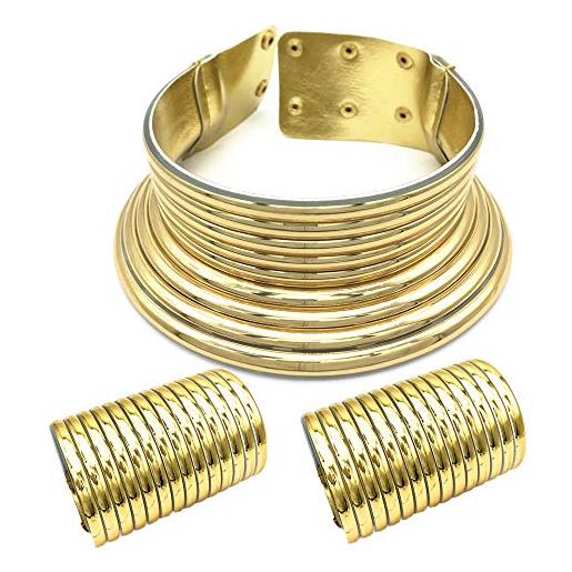 Hausdec collana africana set di collana torre esagerato braccialetto a donne set di nozze , plastica / resina