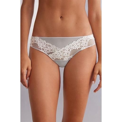 Intimissimi brasiliana pretty flowers bianco