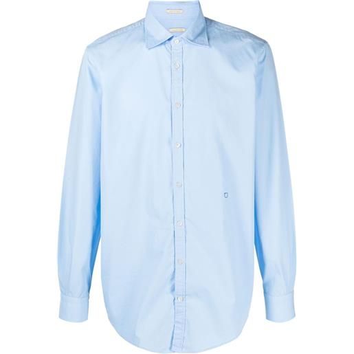 Massimo Alba camicia con colletto alla francese - blu