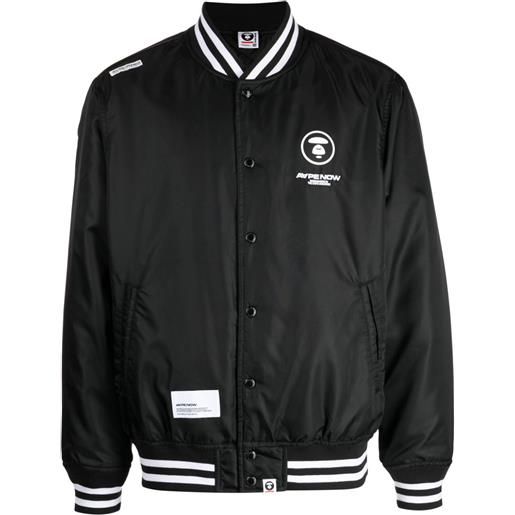 AAPE BY *A BATHING APE® bomber con stampa - nero