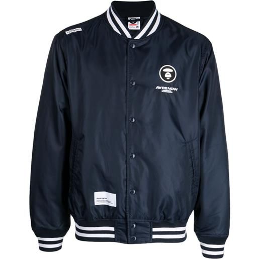 AAPE BY *A BATHING APE® bomber con stampa - blu
