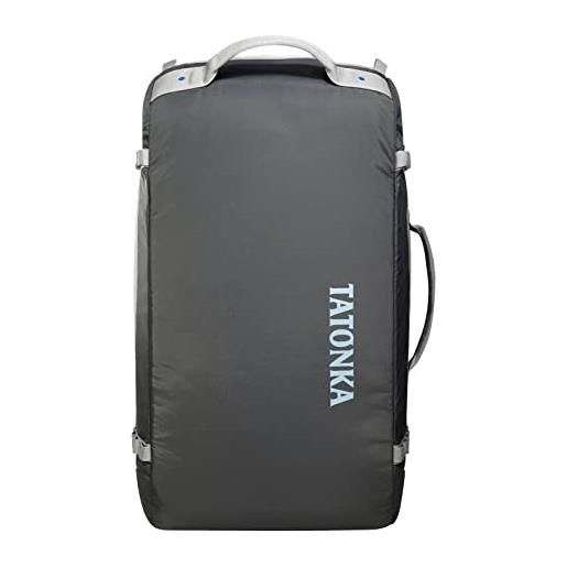 Tatonka duffle bag 65l - borsa da viaggio pieghevole con funzione zaino, richiudibile, piccola capacità di 65 litri, grigio, 65 litri, zaino con piccolo ingombro e 65 litri di volume