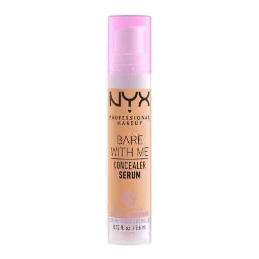 NYX Professional Makeup bare with me serum concealer correttore a media copertura e idratante 9.6 ml tonalità 5.5 medium golden