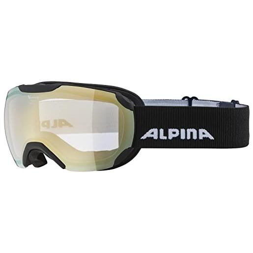 ALPINA pheos s vm, occhiali da sci unisex-adult, black matt, one size