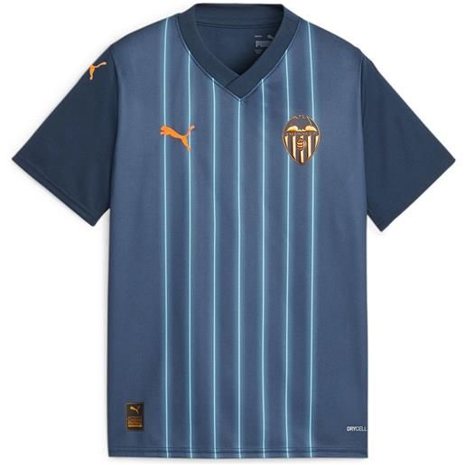 Puma valencia cf 23/24 away short sleeves t-shirt blu 5-6 years