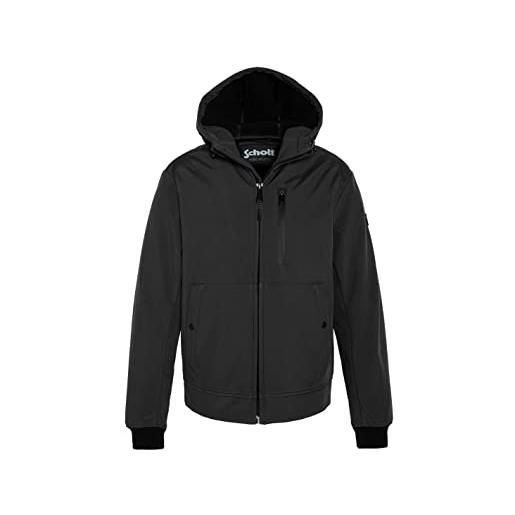 Schott NYC kale schott-giacca corta con cerniera e cappuccio, nero, l unisex-adulto