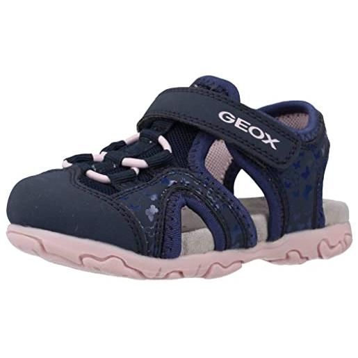 Geox b sandal flaffee gir, bimba 0-24, white/pink, 24 eu