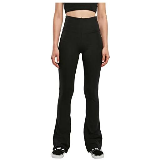 Urban Classics leggings da donna in cotone organico elasticizzato pantaloni da yoga, nero, xxxl