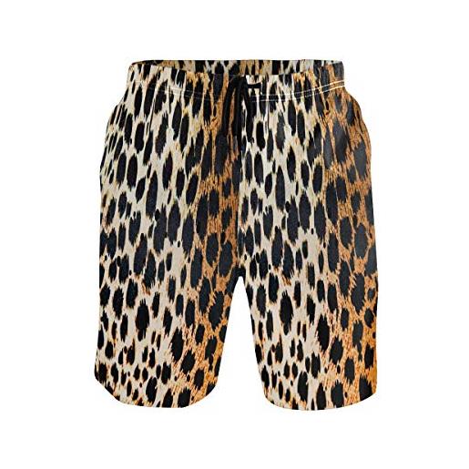 Sawhonn arte pelle di leopardo tigre costume da uomo bagno pantaloncini da surfe costumi spiaggia calzoncini