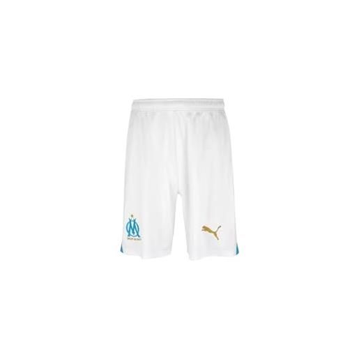 PUMA om 771355-01 shorts replica pantaloncini unisex - adulto white s