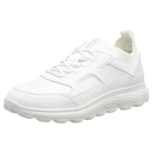 Geox d spherica c, sneakers donna, bianco (white c9999), 40 eu