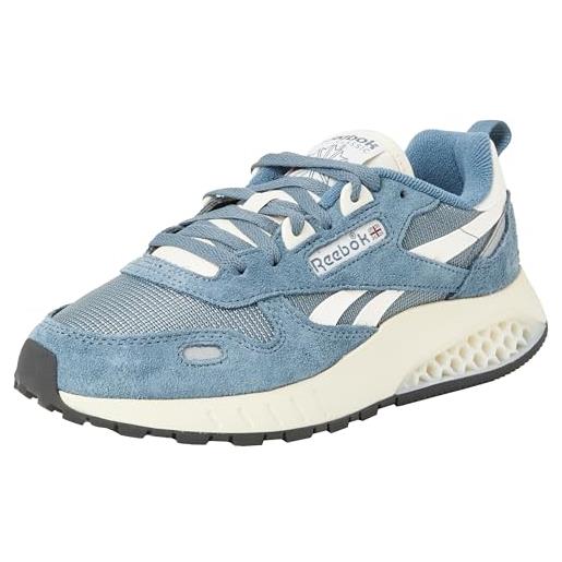 Reebok classic leather hexalite, sneaker unisex-adulto, hooblu/chalk/alabas, 37.5 eu