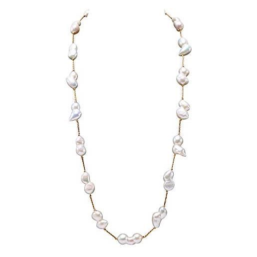 JYX Pearl - collana in rame con perle barocche coltivate di acqua dolce