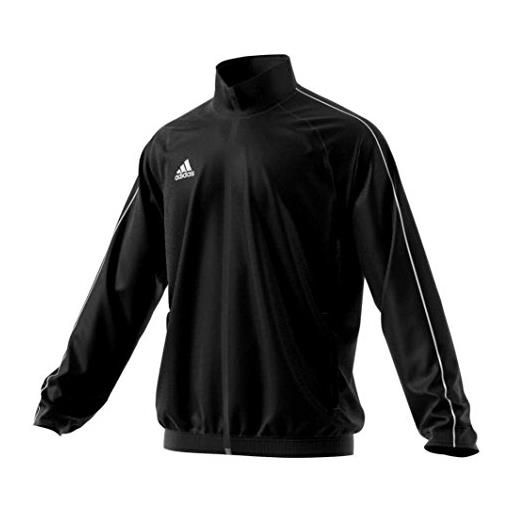 Adidas core 18 presentation, giacca da allenamento uomo, nero (black/white), s