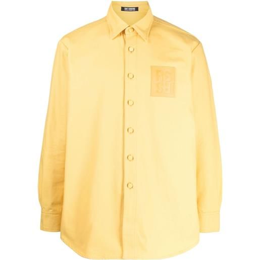 Raf Simons camicia con applicazione - giallo