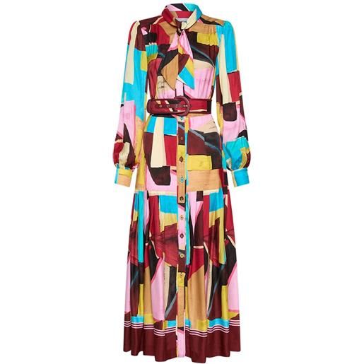 Rebecca Vallance abito bastille con stampa astratta - multicolore