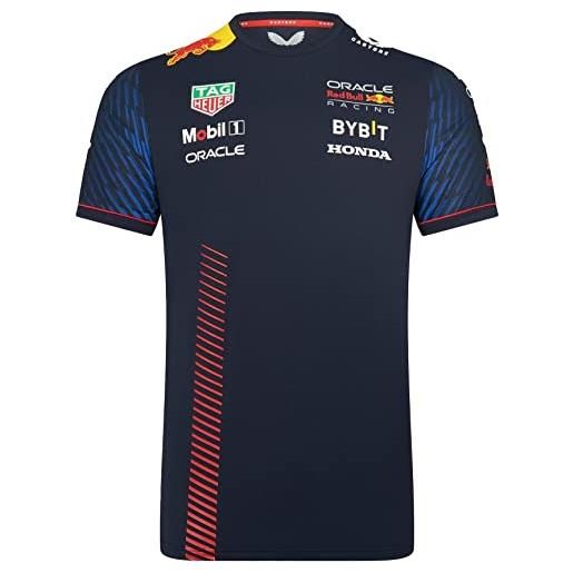 Castore t-shirt ufficiale formula 1 red bull racing f1 team formula per bambini - blu - 8 anni