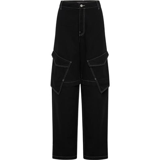 Dion Lee jeans con applicazione - nero