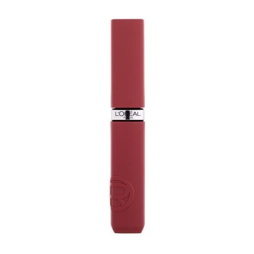 L'Oréal Paris infaillible matte resistance lipstick rossetto opaco a lunga durata con acido ialuronico 5 ml tonalità 230 shopping spree