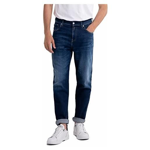 Replay sandot jeans, 007 blu scuro, 36w x 34l uomo