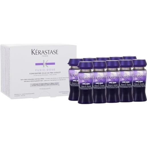 Kérastase neutral. Trattamento contro i toni gialli dei capelli fusio-dose (anti-brass restoring purple care) 10 x 12 ml