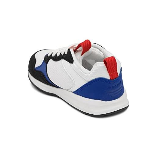 Le Coq Sportif lcs r500 inf sport, scarpe da tennis, bianco ottico/blu sodalite, 23 eu
