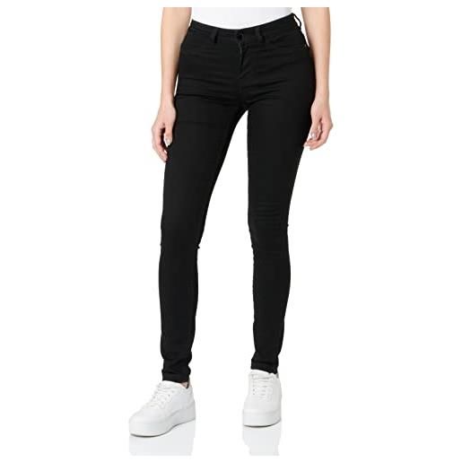 Only onlcoral sl sk a zip dnm jeans rea14711, donna, nero (black), w26/l32 (taglia produttore: 26)