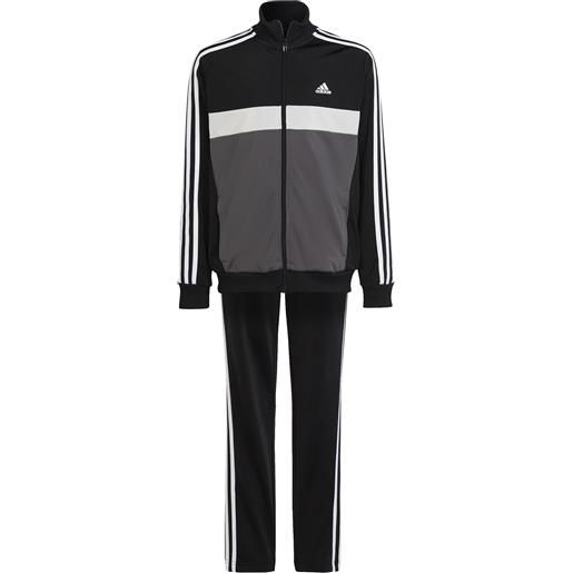 Adidas tuta da ragazzi essentials 3-stripes tiberio nero