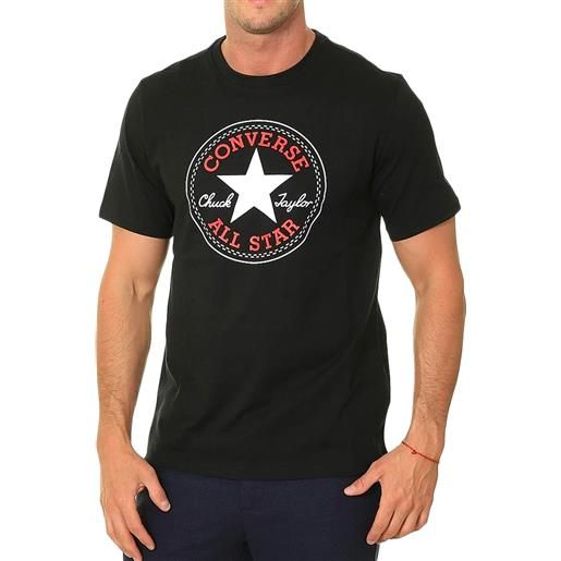 Converse t-shirt go-to all star patch nero