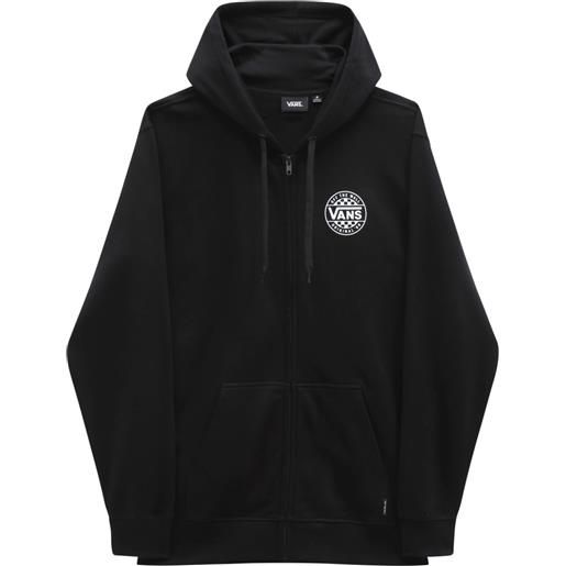 Vans felpa da uomo con cappuccio e zip original nera