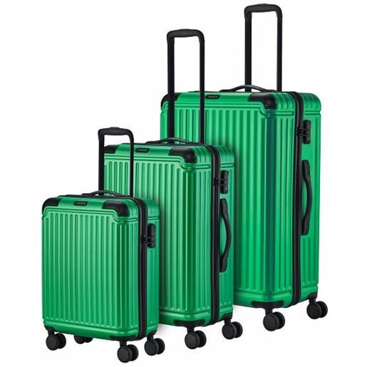 Travelite set di valigie a 4 ruote da crociera 3 pz. Verde