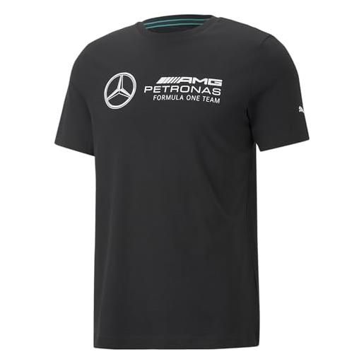 PUMA t-shirt mercedes-amg petronas motorsport f1 essentials logo da uomo l black