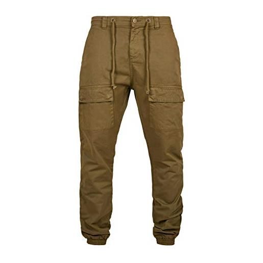Urban Classics pantaloni da jogging con tasca frontale eleganti, summerolive, 3xl uomo