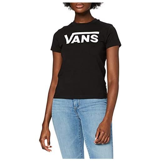 Vans flying v crew tee t-shirt, nero (black/blk), xs donna