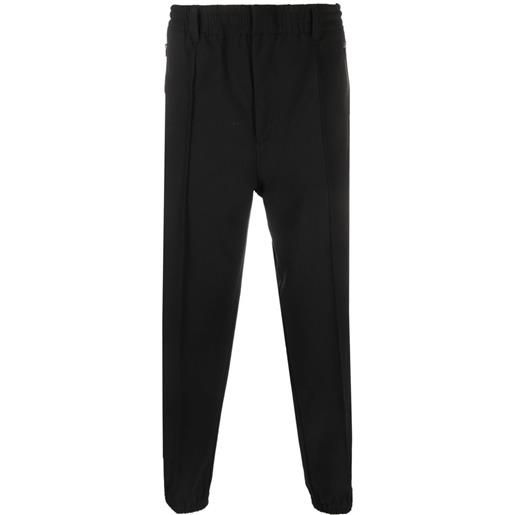 Emporio Armani pantaloni slim con vita elasticizzata - nero