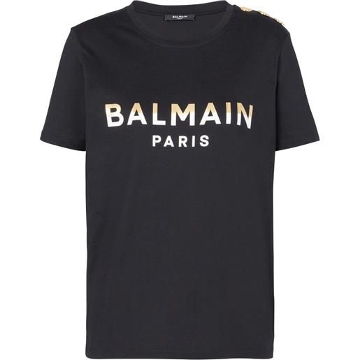 Balmain t-shirt con stampa - nero