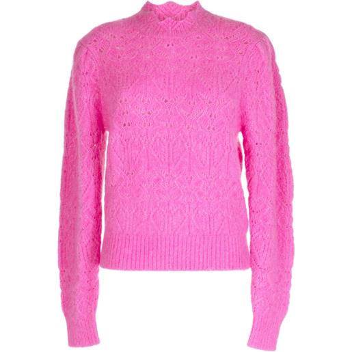 MARANT ÉTOILE maglione galini con scollo a smerlo - rosa