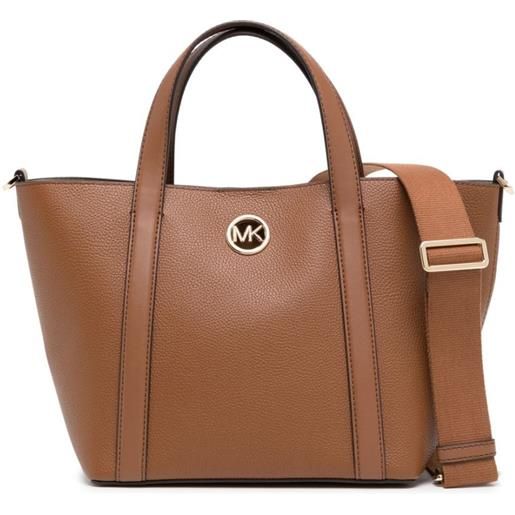 Michael Kors borsa tote hadleigh media - marrone