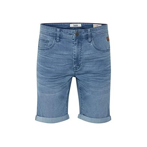 b BLEND blend bendigo pantaloncini di jeans shorts bermuda da uomo elasticizzato slim, taglia: xl, colore: denim light. Blue (76200)