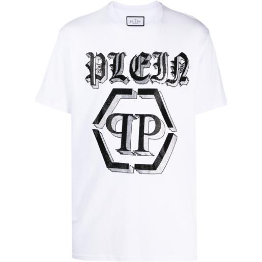 Philipp Plein t-shirt ss girocollo - bianco