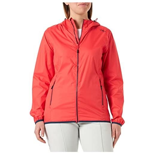 CMP - giacca pioggia da donna con cappuccio fisso, menta, 42