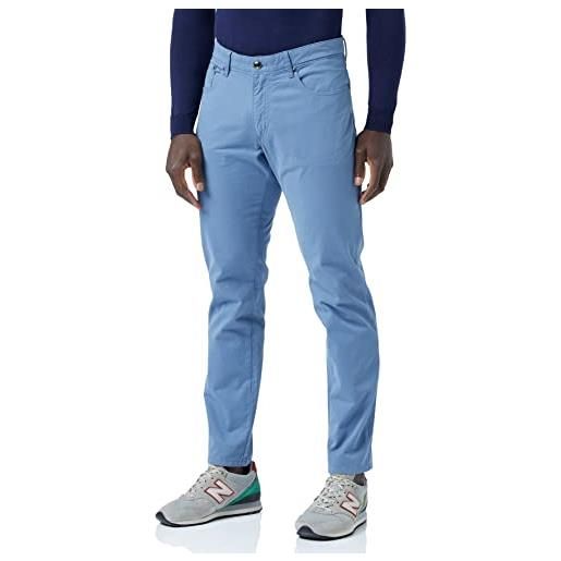 Hackett London core trinity pantaloni casual, blu (5sv blue horizon), 34w uomo