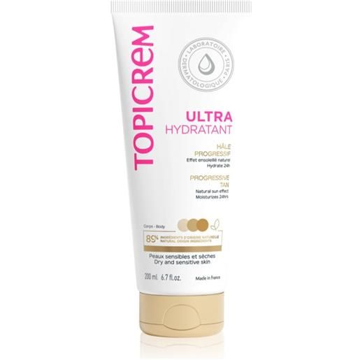 Topicrem uh body ultra-moisturizing progressive tan 200 ml