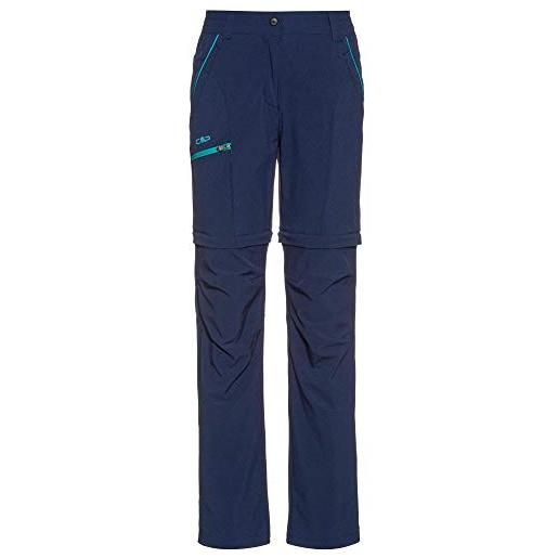CMP - pantaloni zip off elasticizzati da donna, blue, 50