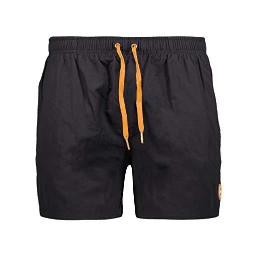 CMP - costume da bagno da uomo, antracite-flash orange, 56