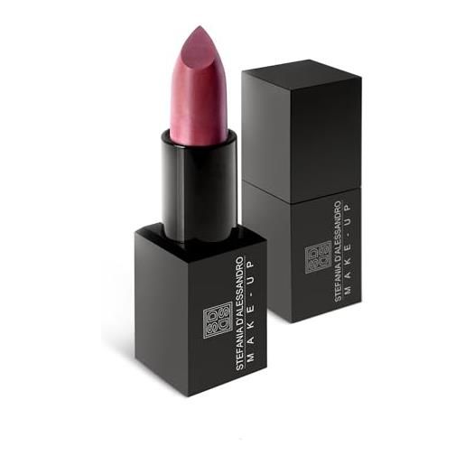 Stefania D'Alessandro Make-Up lipstick shiny, metal rose - rossetto stick perlato, rosa soft metallico - stefania d'alessandro make-up