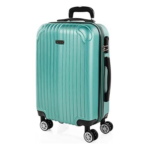 ITACA - valigia bagaglio a mano 55x40x20 - trolley bagaglio a mano, trolley cabina, valigie, trolley 55x40x20 t71550, acquamarina