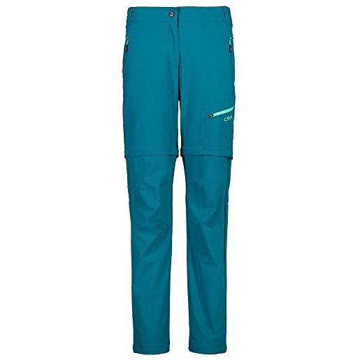CMP -pantaloni zip off elasticizzati da donna, blue, 52